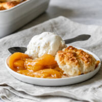 peach cobbler