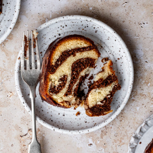 Marble Bundt Cake Recipe - Baking Is Therapy