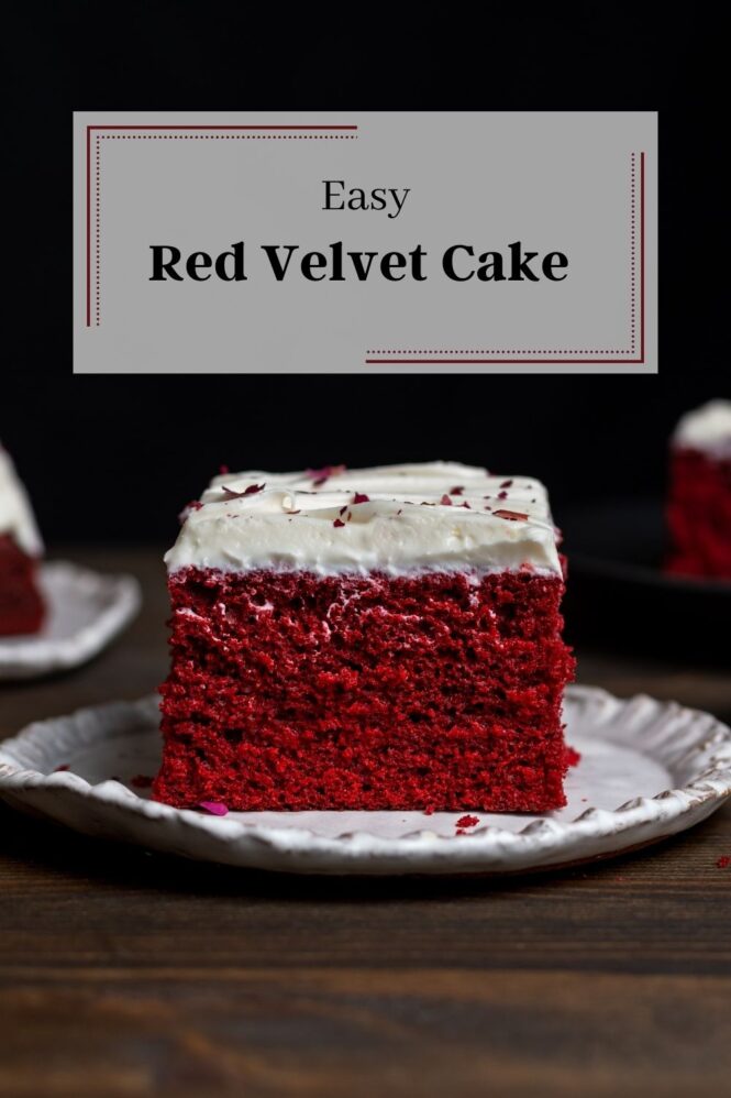 Easy Red Velvet Cake - Baking Is Therapy